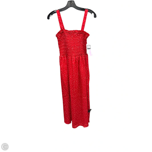 Dress Casual Midi By 89th And Madison In Red, Size: Xs