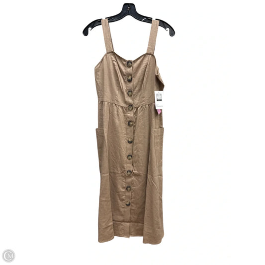 Dress Casual Midi By 89th And Madison In Tan, Size: Xs