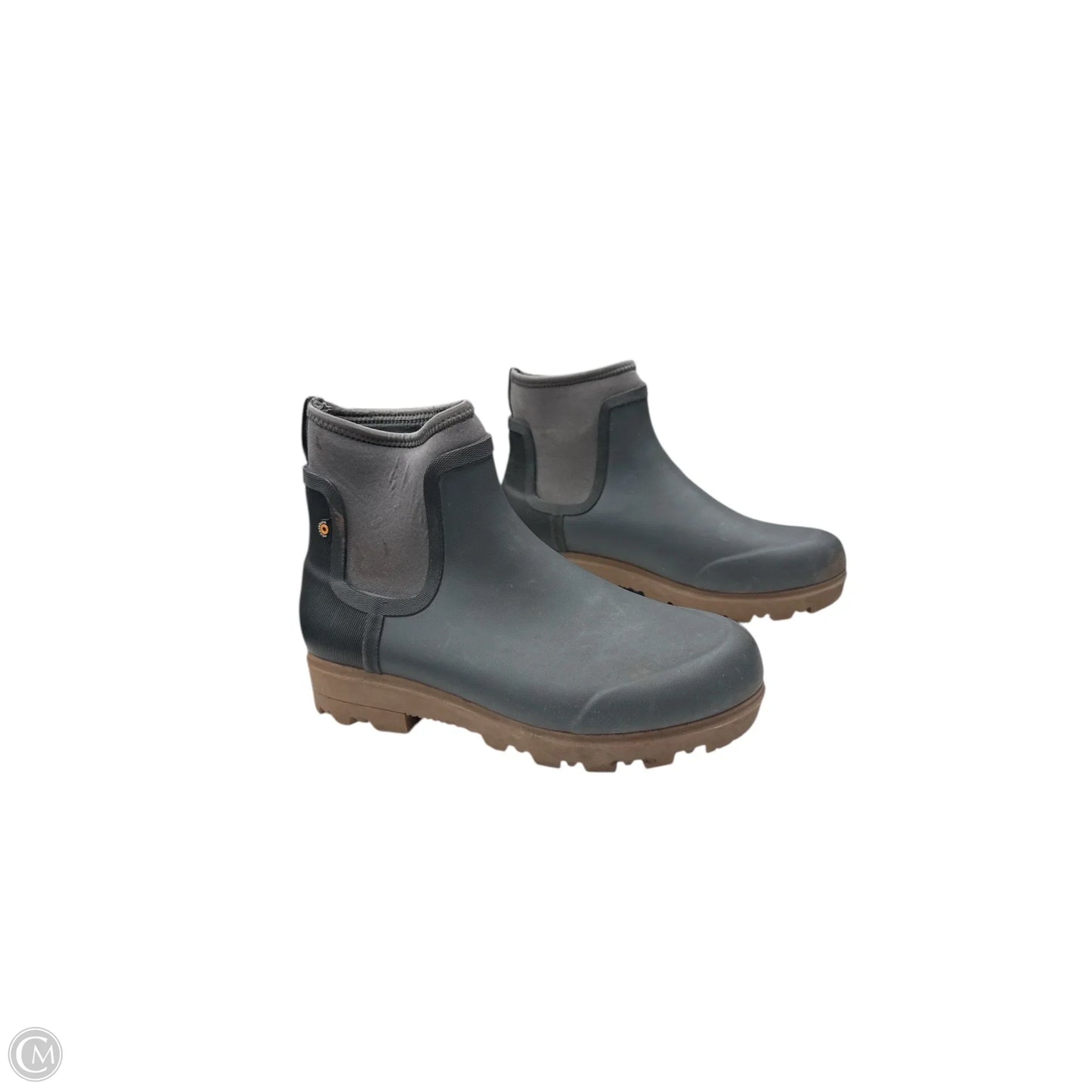 Boots Ankle Flats By Bogs In Grey, Size: 10