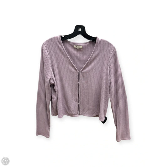 Top Long Sleeve By Madewell In Purple, Size: Xl