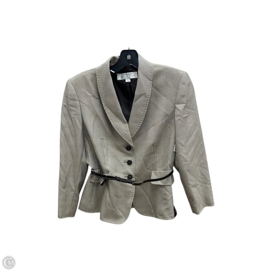 Blazer By Tahari By Arthur Levine In Checkered Pattern, Size: 6p