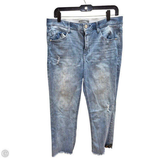 Jeans Cropped By Wit & Wisdom In Blue Denim, Size: 14