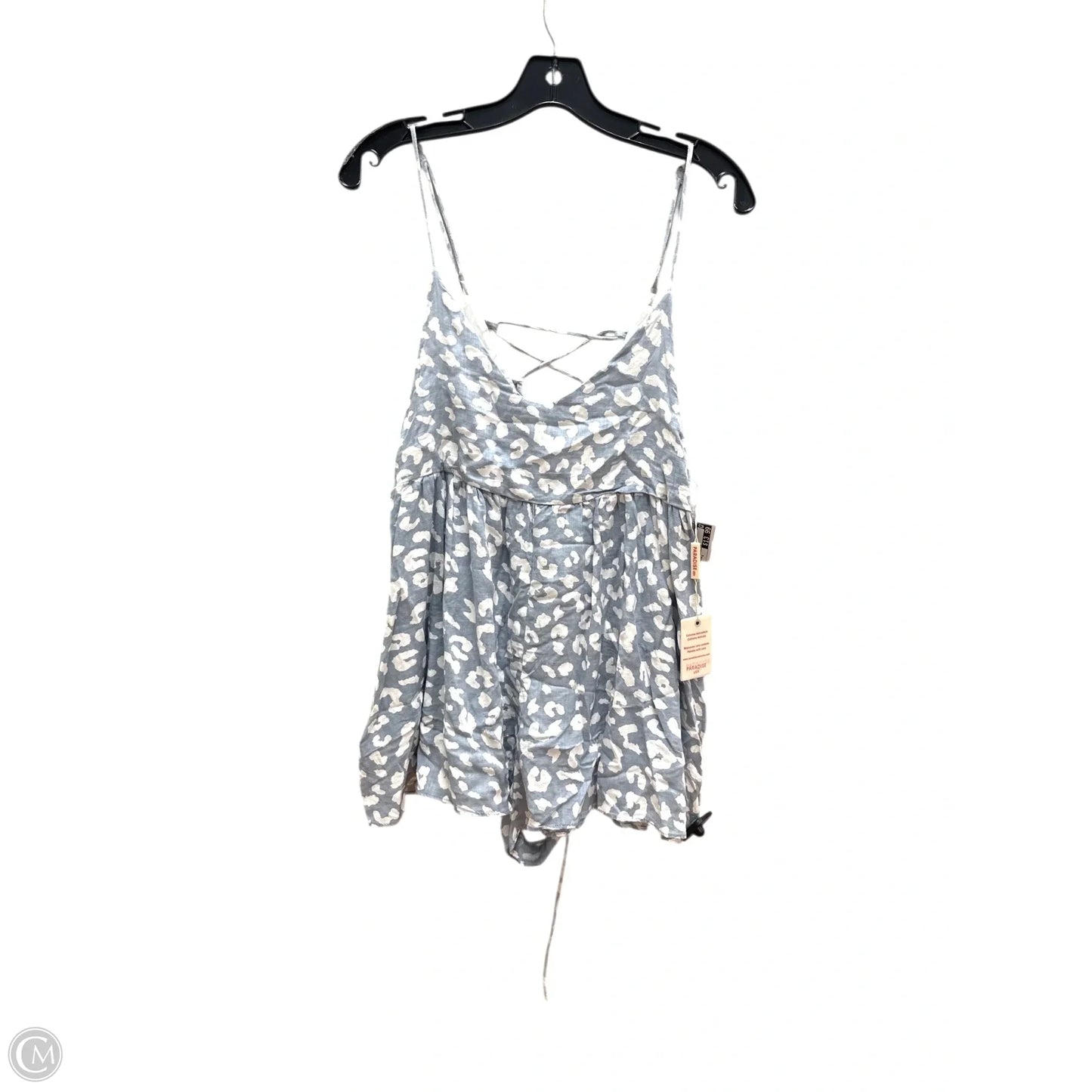 Romper By Clothes Mentor In Blue & White, Size: S