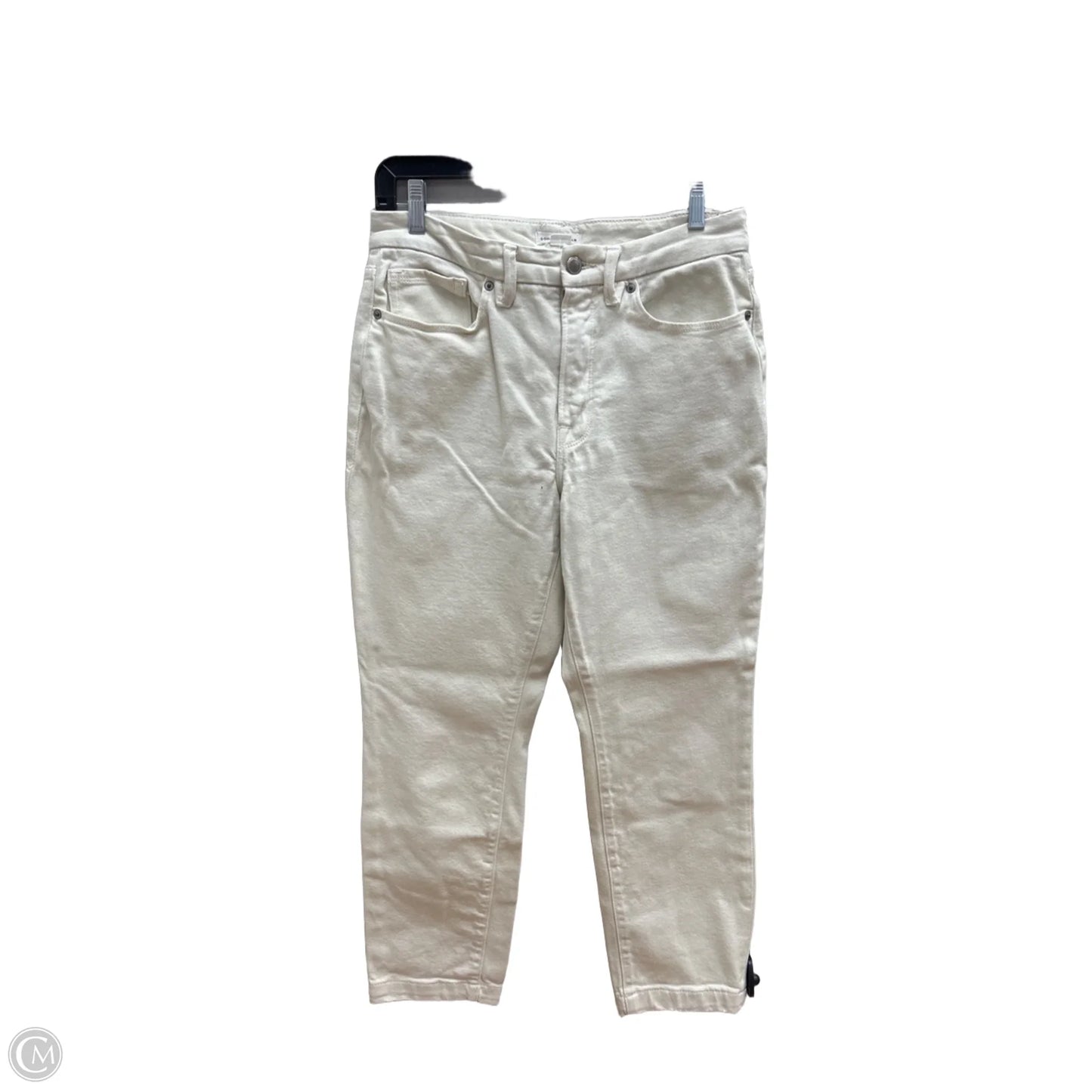 Jeans Skinny By Good American In Ivory, Size: 6