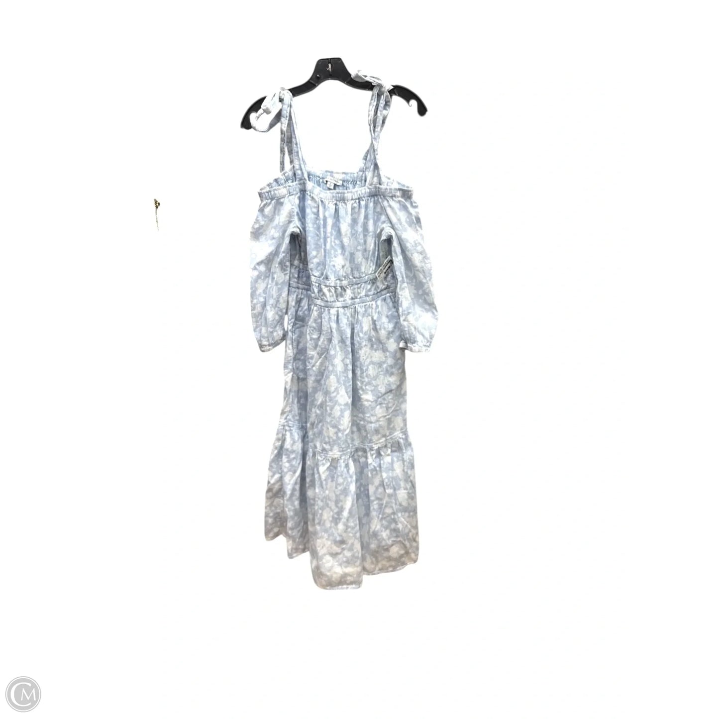 Dress Casual Maxi By Free Assembly In Blue & White, Size: S