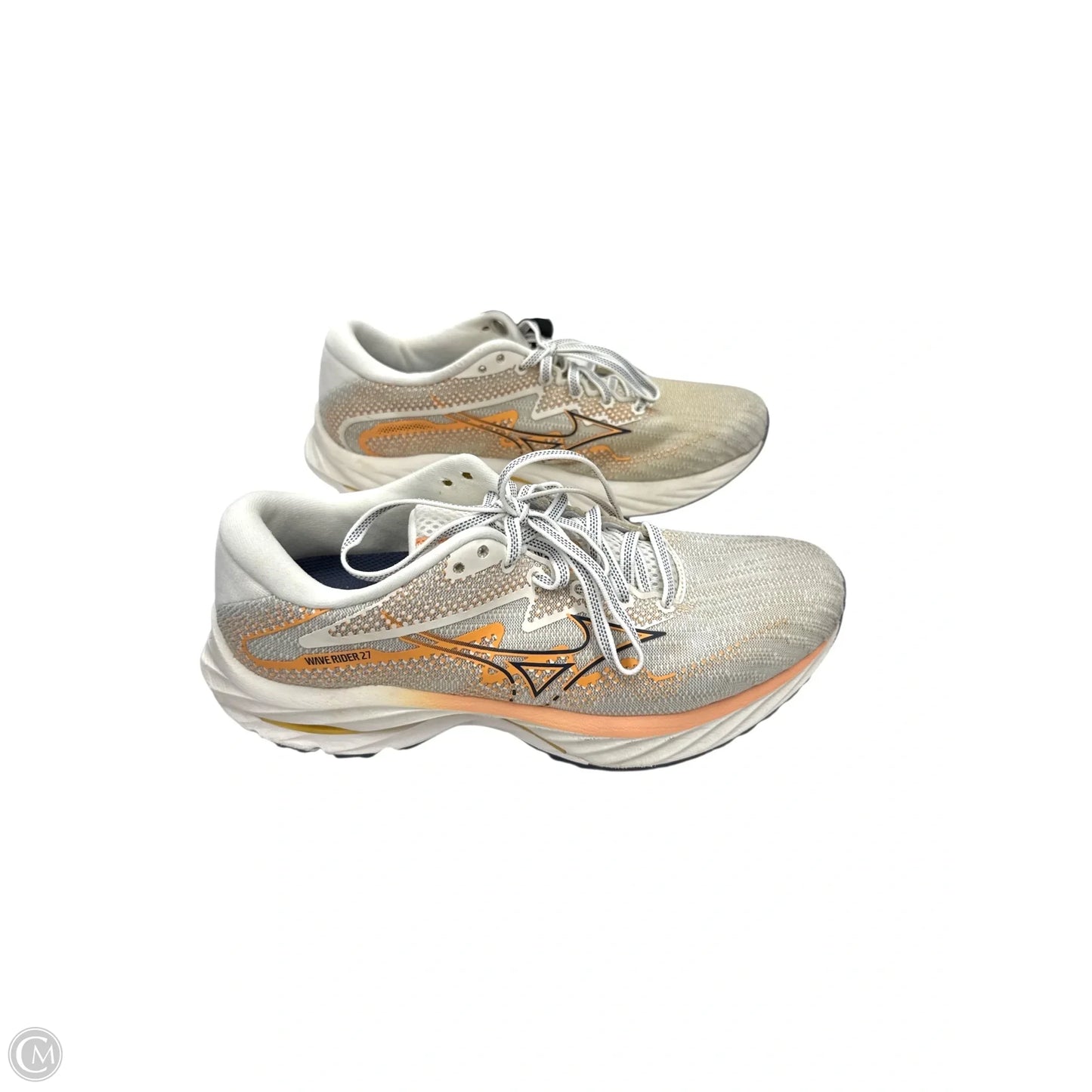 Shoes Athletic By Mizuno In Cream & Orange, Size: 8