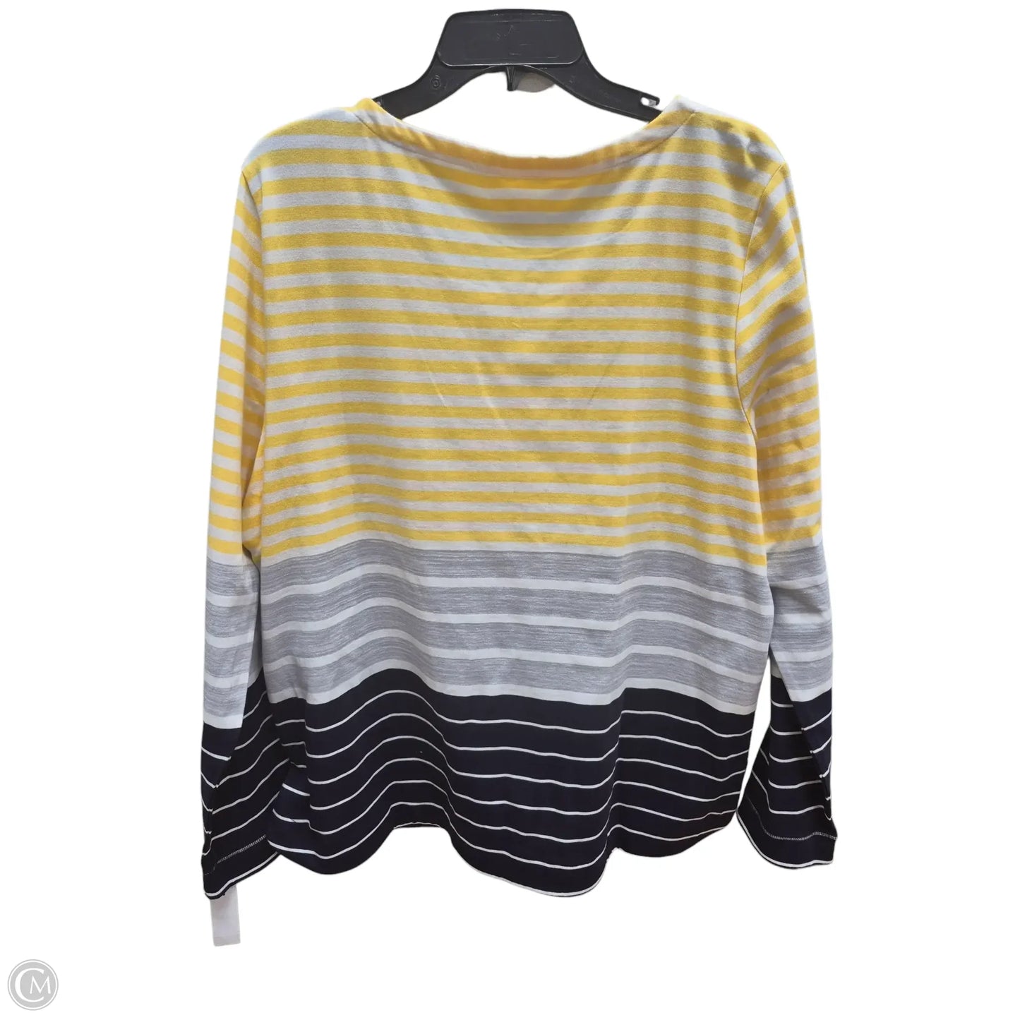Top Long Sleeve By Talbots In Striped Pattern, Size: Xl