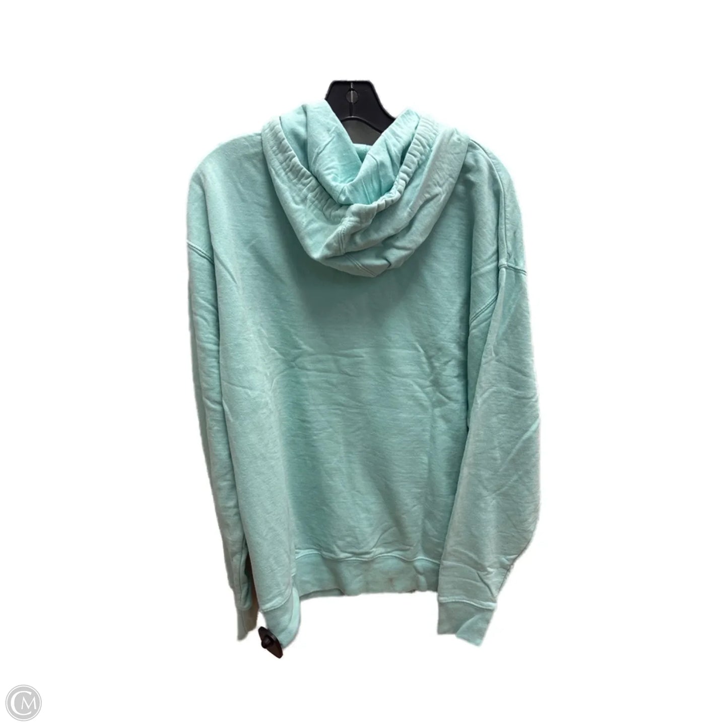 Sweatshirt Hoodie By Clothes Mentor In Aqua, Size: L