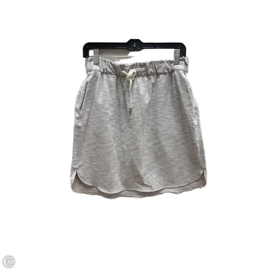 Athletic Skort By Lululemon In Grey, Size: 10