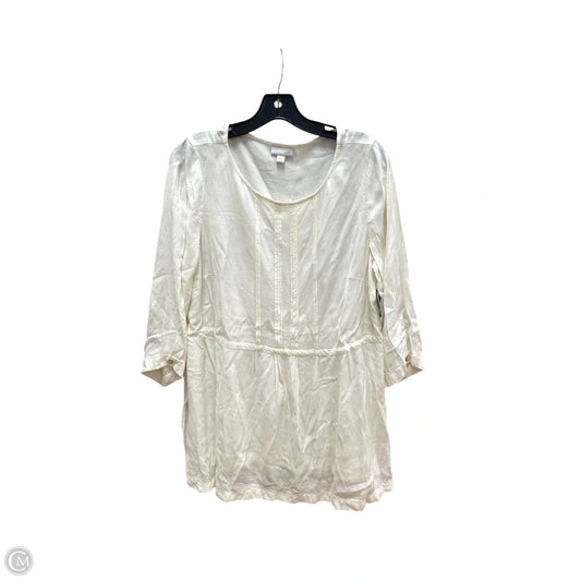 Top Long Sleeve By J. Jill In Cream, Size: L