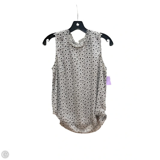 Top Sleeveless By Who What Wear In Black & White, Size: S
