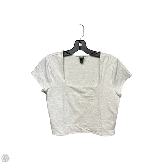 Top Short Sleeve By Wild Fable In Grey, Size: Xl