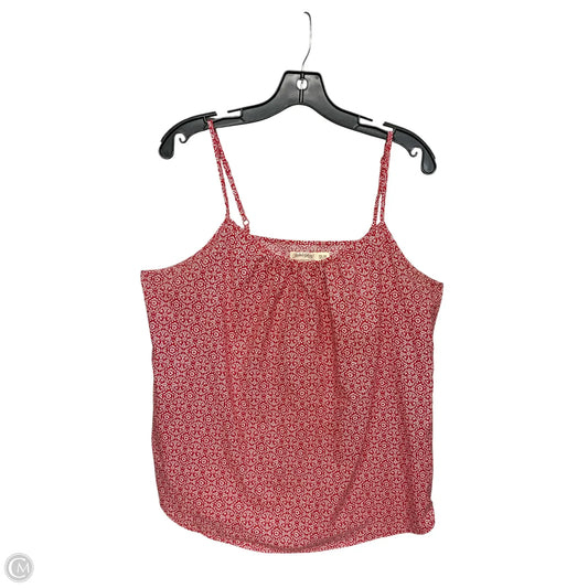 Top Sleeveless By Faded Glory In Red & White, Size: Xxl