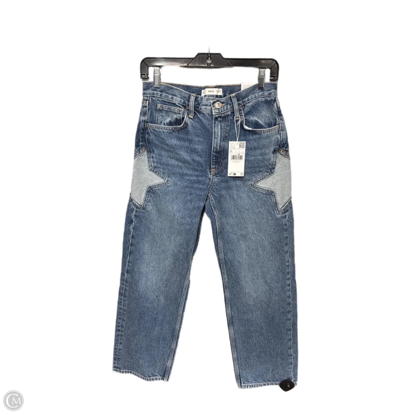 Jeans Straight By Mng In Blue Denim, Size: 10