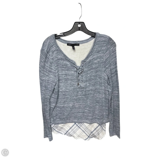 Top Long Sleeve By White House Black Market In Blue, Size: M