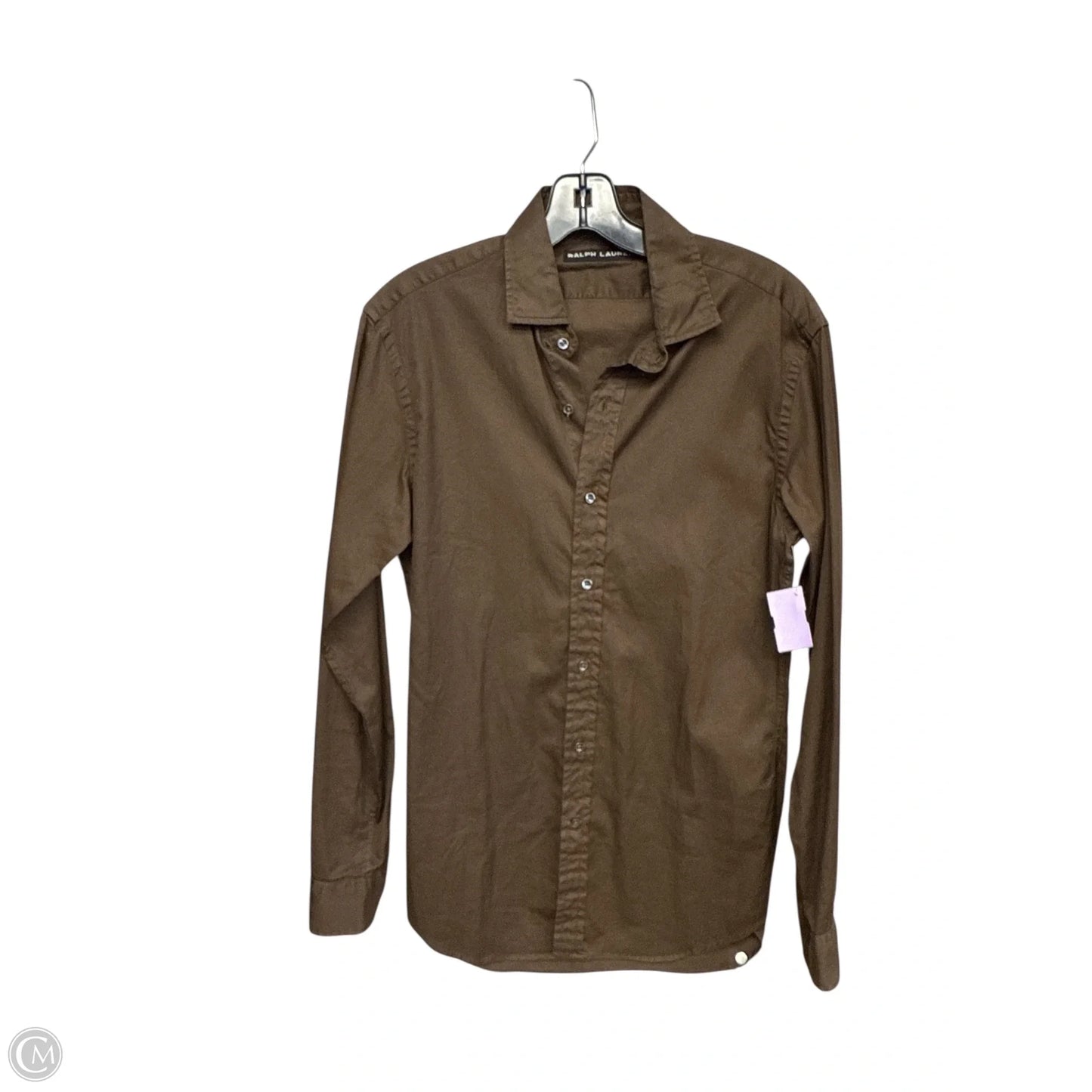 Top Long Sleeve By Ralph Lauren In Brown, Size: S