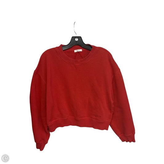 Sweatshirt Crewneck By Rag And Bone In Red, Size: L