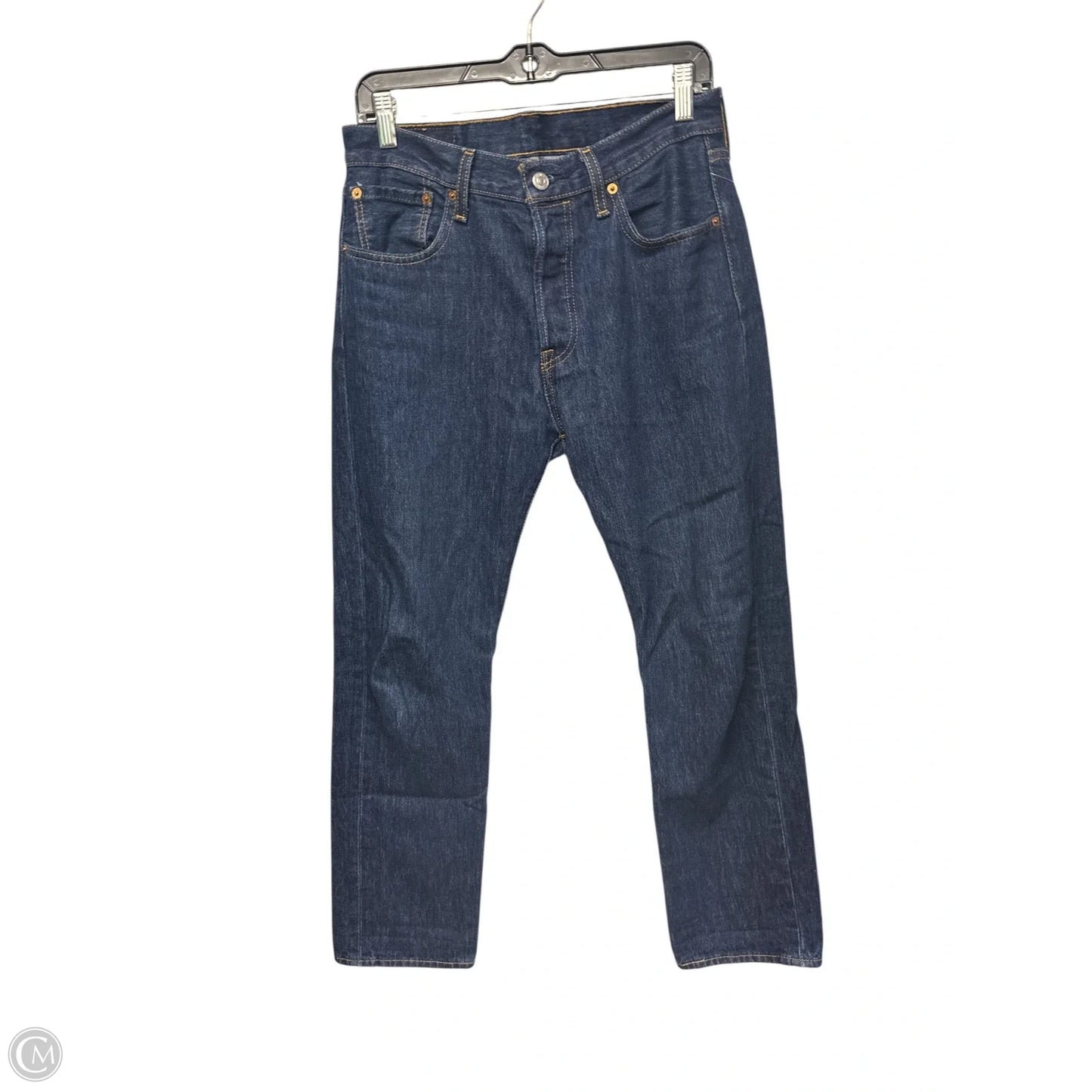 Jeans Straight By Levis In Blue Denim, Size: 30