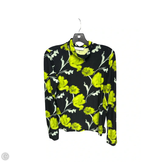 Top Long Sleeve By Cma In Black & Green, Size: L