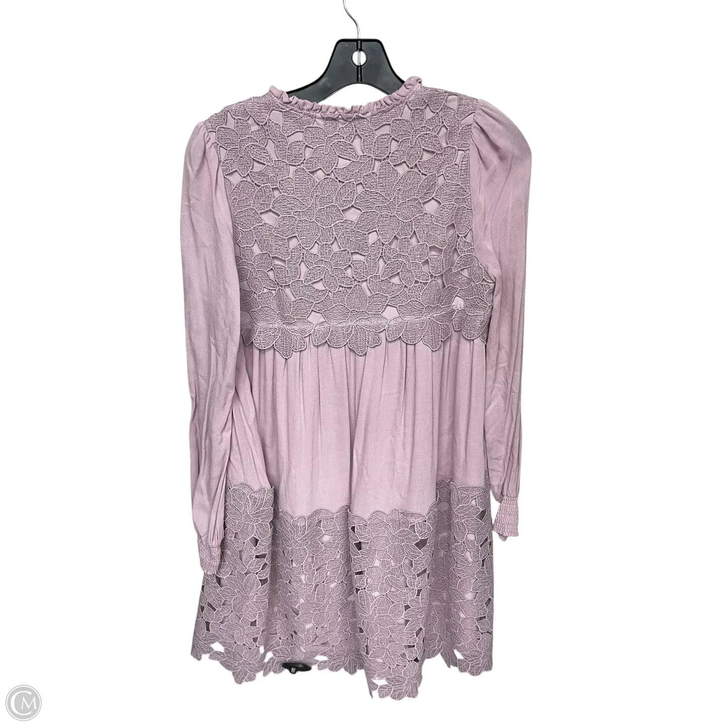 Dress Party Midi By Anthropologie In Purple, Size: Xxs