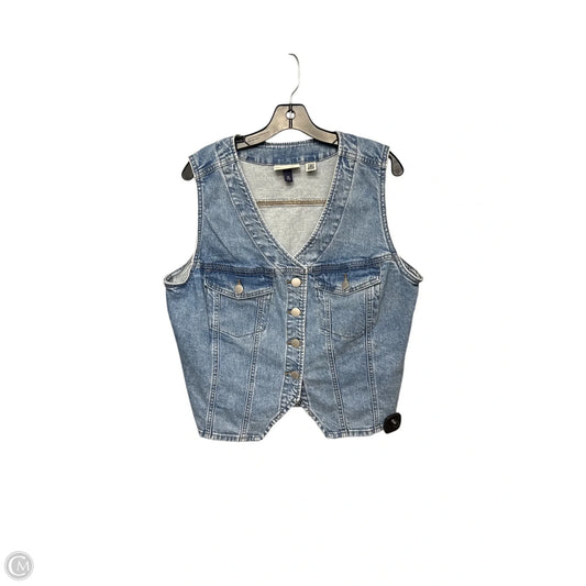 Vest Other By Universal Thread In Blue Denim, Size: Xxl