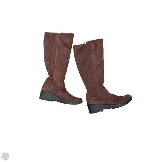 Boots Knee Flats By Bzees In Brown, Size: 10