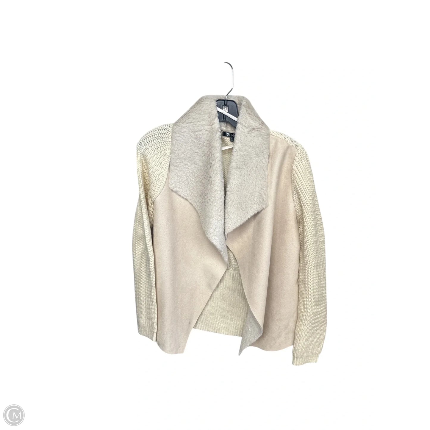 Jacket Other By Clothes Mentor In Cream, Size: L