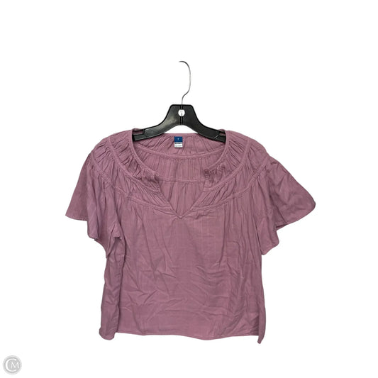 Top Short Sleeve By Old Navy In Purple, Size: S