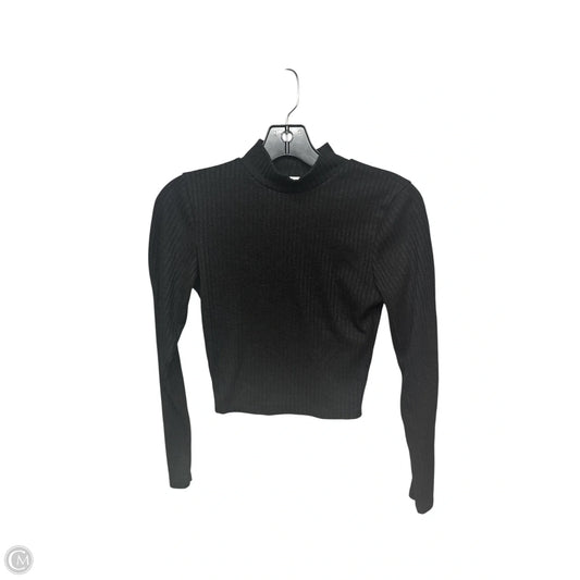 Top Long Sleeve By Bozzolo In Black, Size: S