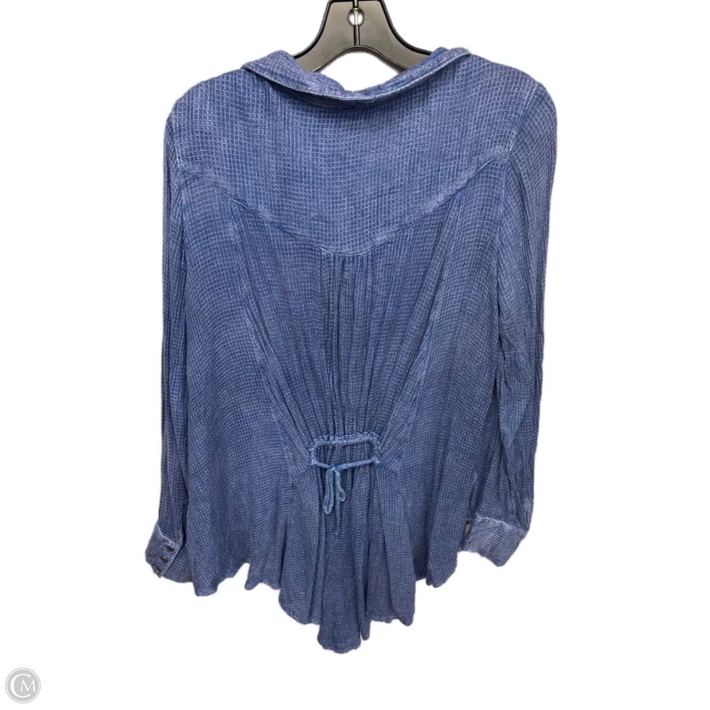 Top Long Sleeve By Free People In Blue, Size: S