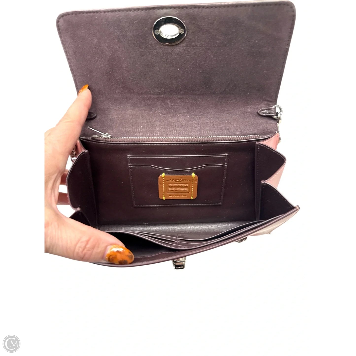 Crossbody Designer By Coach, Size: Small