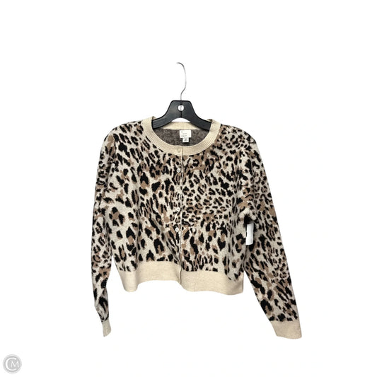 Cardigan By A New Day In Animal Print, Size: Xs