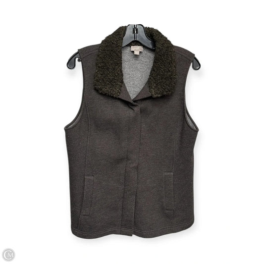 Vest Fleece By J. Jill In Brown, Size: M