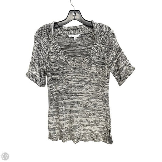 Sweater Short Sleeve By Cabi In Grey, Size: S