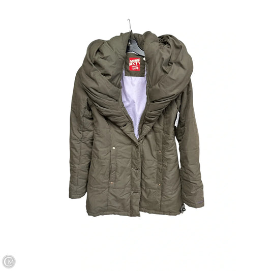 Coat Puffer & Quilted By Miss Sixty In Green, Size: Xs