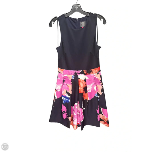 Dress Party Midi By Vince Camuto In Blue & Pink, Size: 8