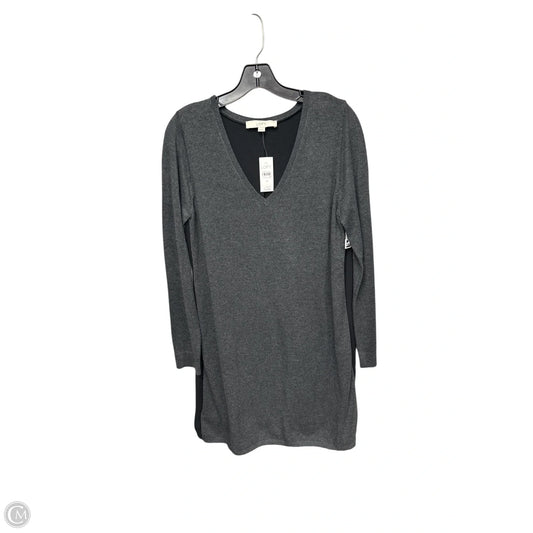 Dress Sweater By Loft In Grey, Size: M