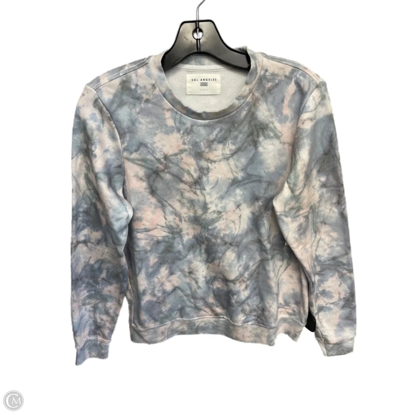 Sweatshirt Crewneck By Sol Angeles In Tie Dye Print, Size: S