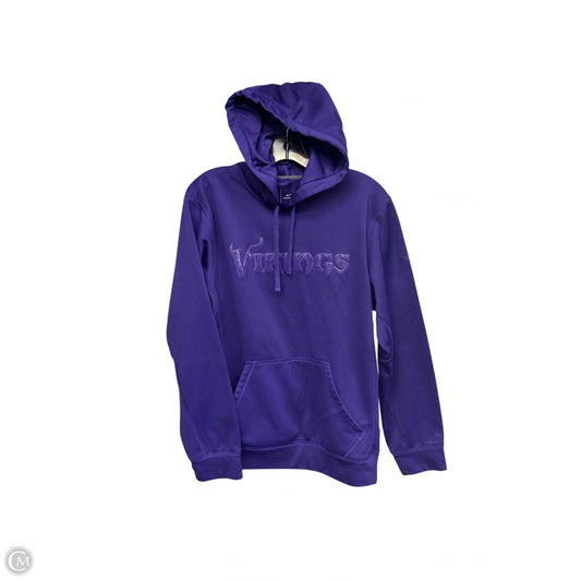 Athletic Sweatshirt Hoodie By Nfl In Purple, Size: S