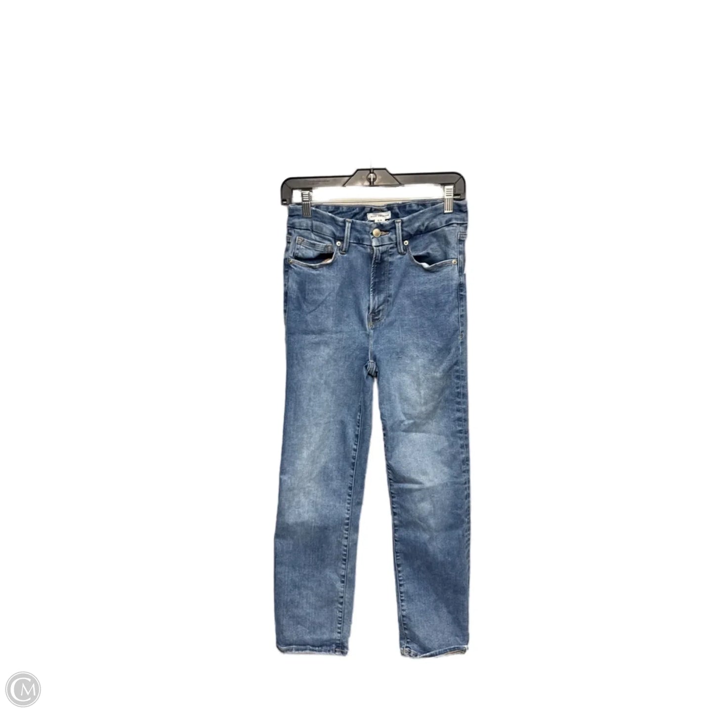 Jeans Straight By Good American In Blue Denim, Size: 6