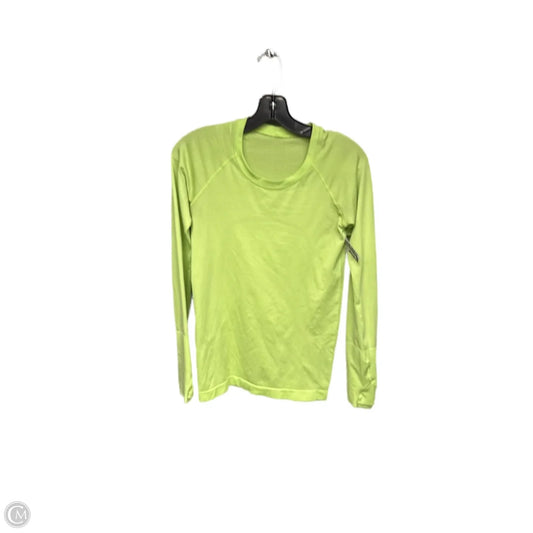 Athletic Top Long Sleeve Crewneck By Lululemon In Green, Size: S
