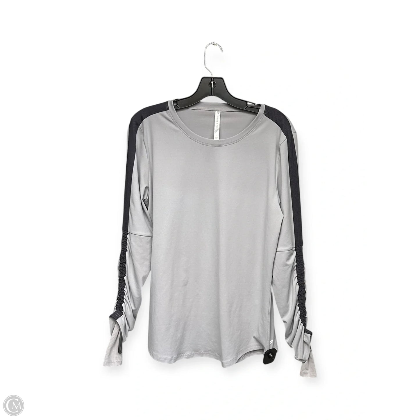 Athletic Top Long Sleeve Crewneck By Fabletics In Grey, Size: L