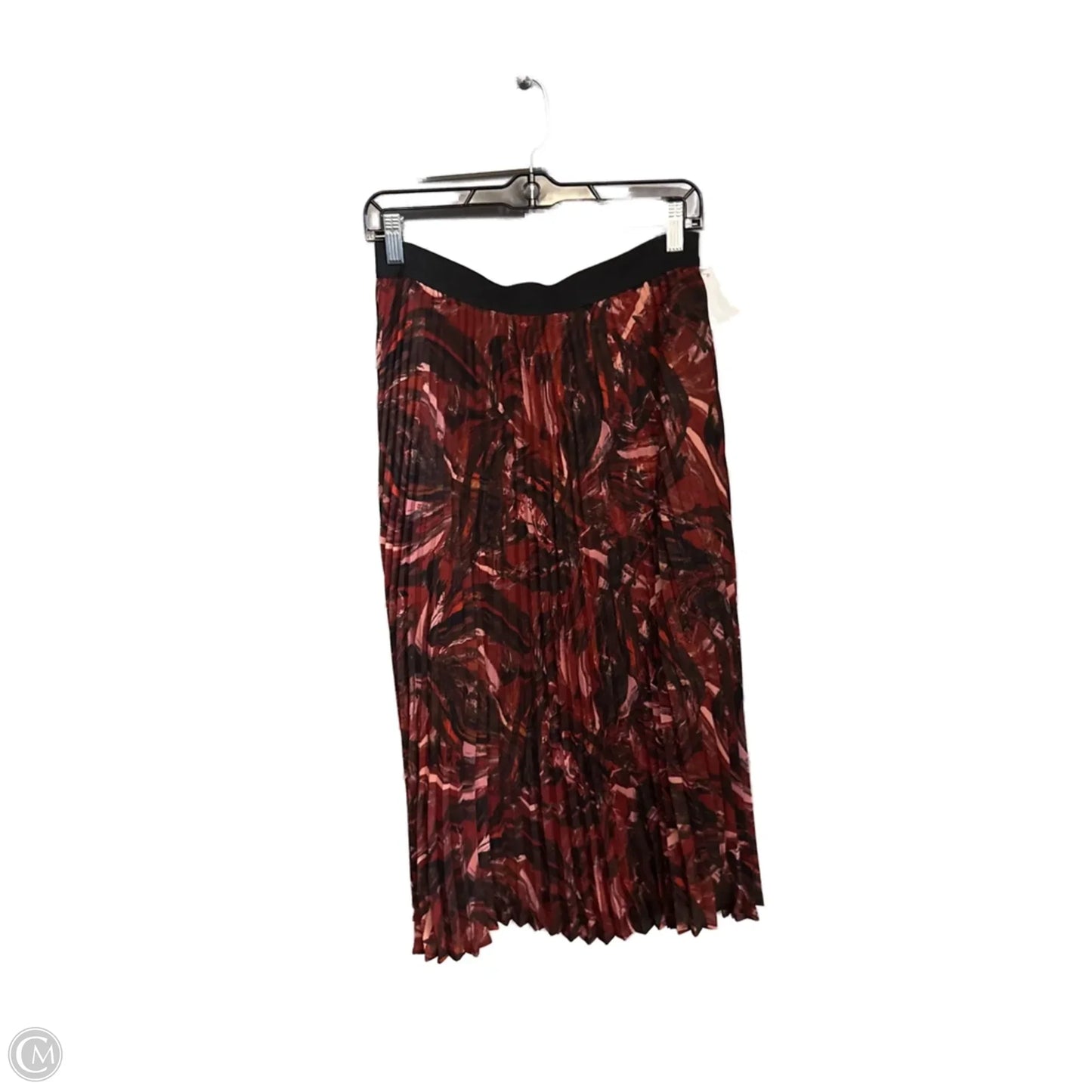 Skirt Maxi By Halogen In Black & Orange, Size: M