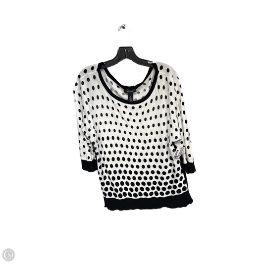 Sweater By White House Black Market In Polkadot Pattern, Size: Xl
