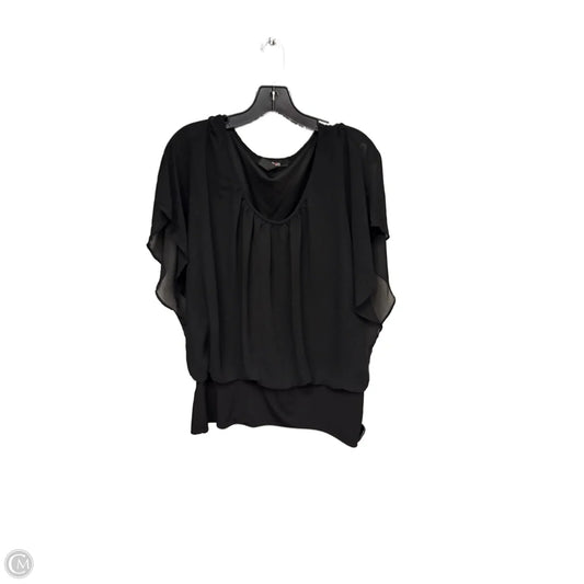 Top Short Sleeve By Style And Company In Black, Size: 2x