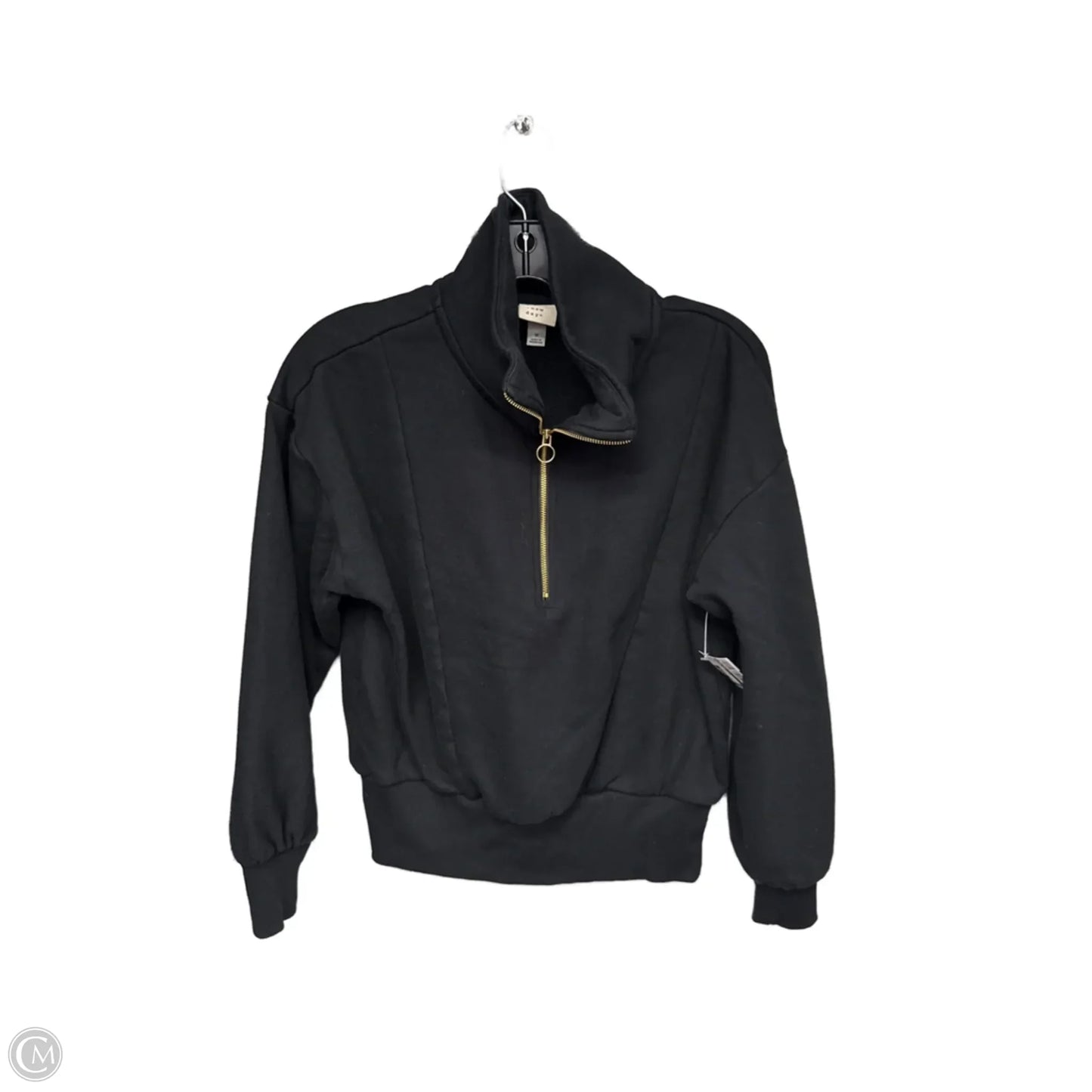 Sweatshirt Collar By A New Day In Black, Size: M