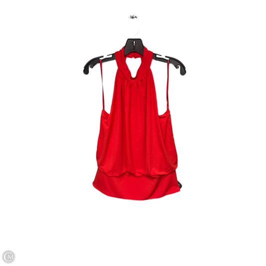 Top Sleeveless By Boston Proper In Red, Size: M