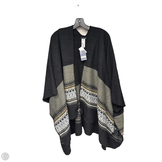 Cardigan By Lucky Brand In Black & Grey, Size: Osfm