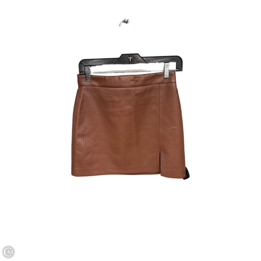 Skirt Mini & Short By Wilfred In Brown, Size: S