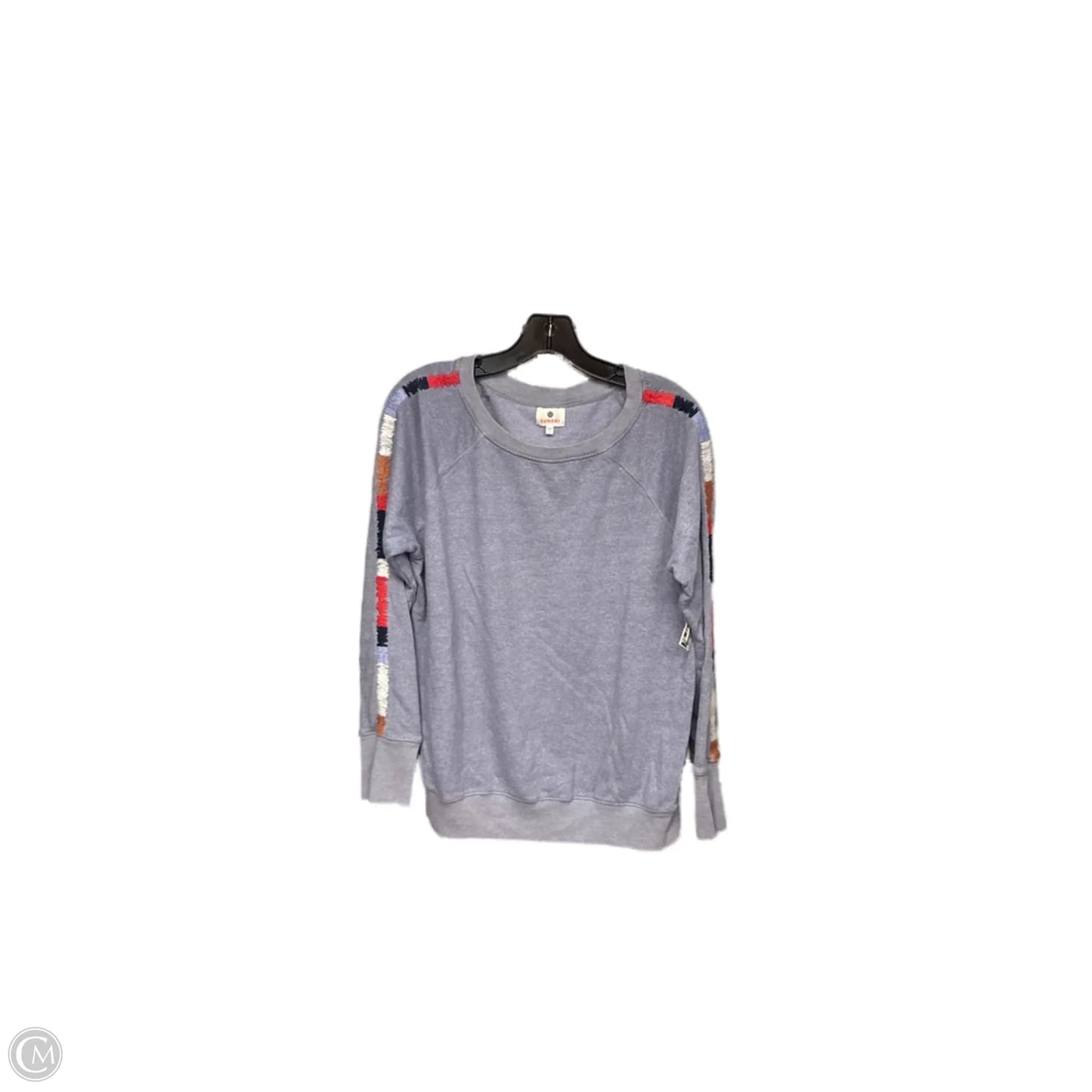 Sweatshirt Crewneck By Sundry In Blue & Red, Size: S